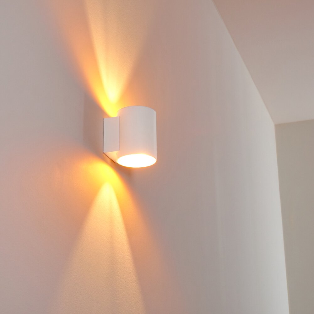 Letsbo Wall Light gold, white, 1-light source