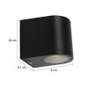 Steinhauer Luuka Outdoor Wall Light black, 1-light source