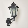 Lignac Outdoor Wall Light black, silver, 1-light source