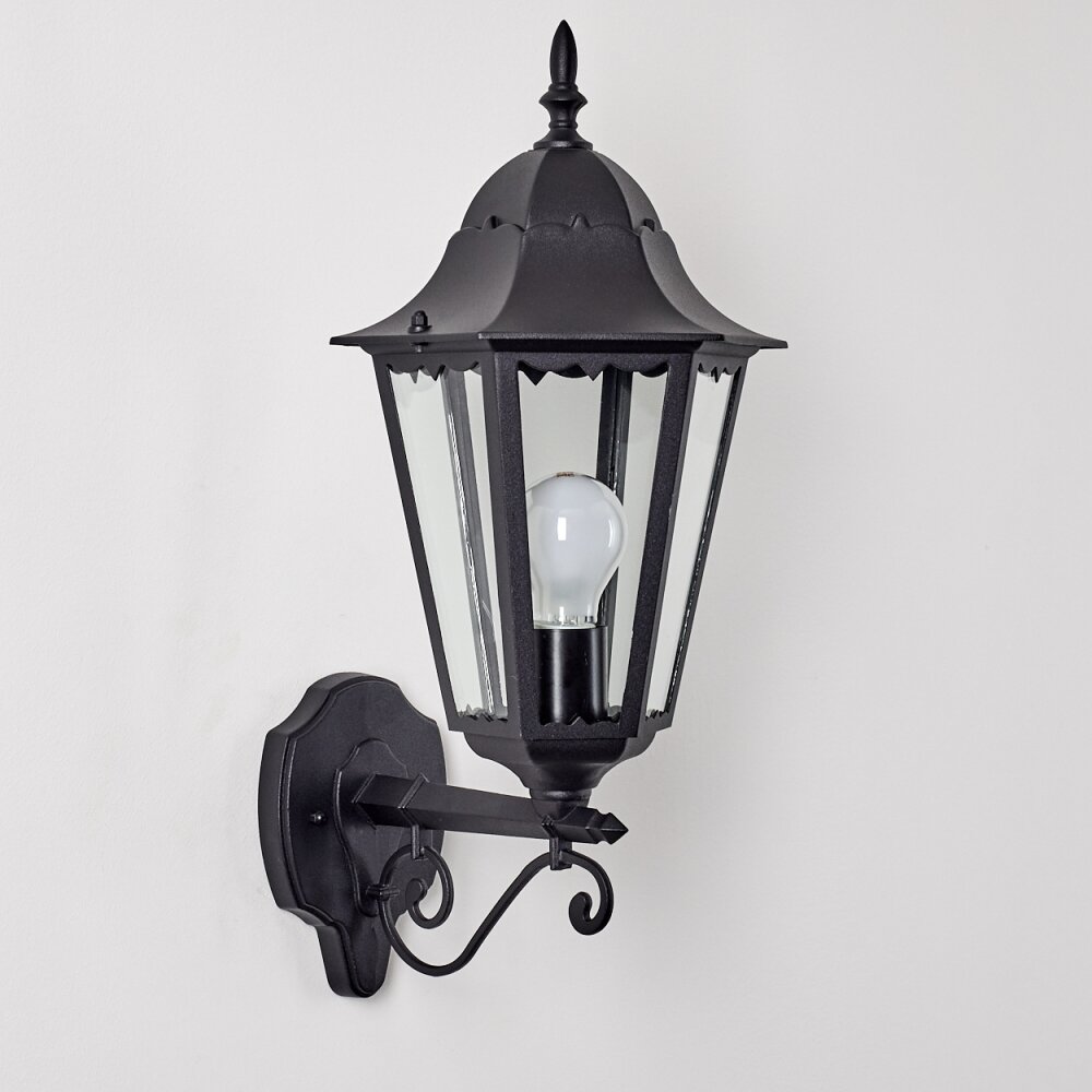 Hongkong outdoor wall light black, 1-light source