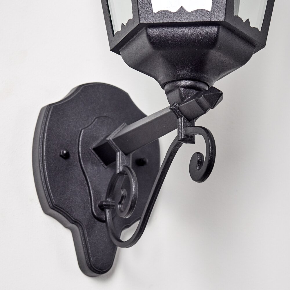 Hongkong outdoor wall light black, 1-light source