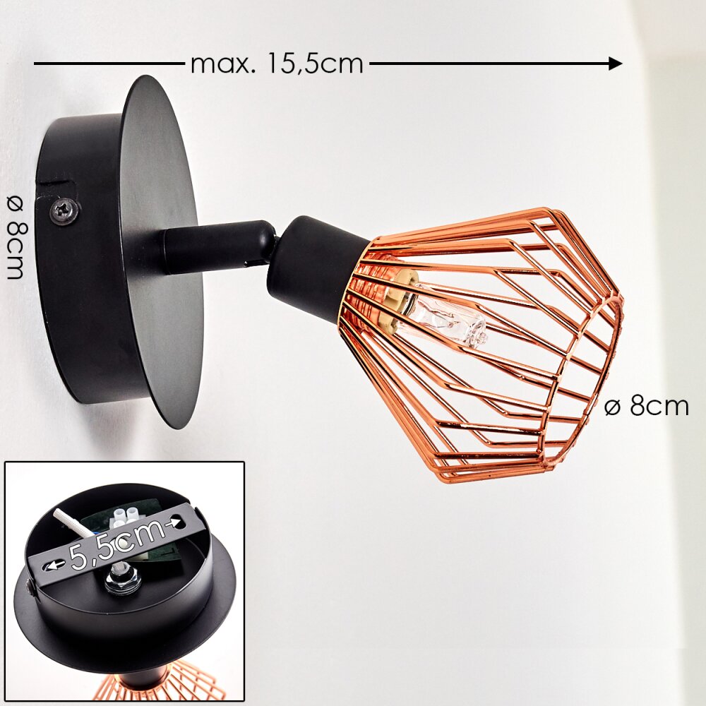 Wall Light Grönhöj black, 1-light source