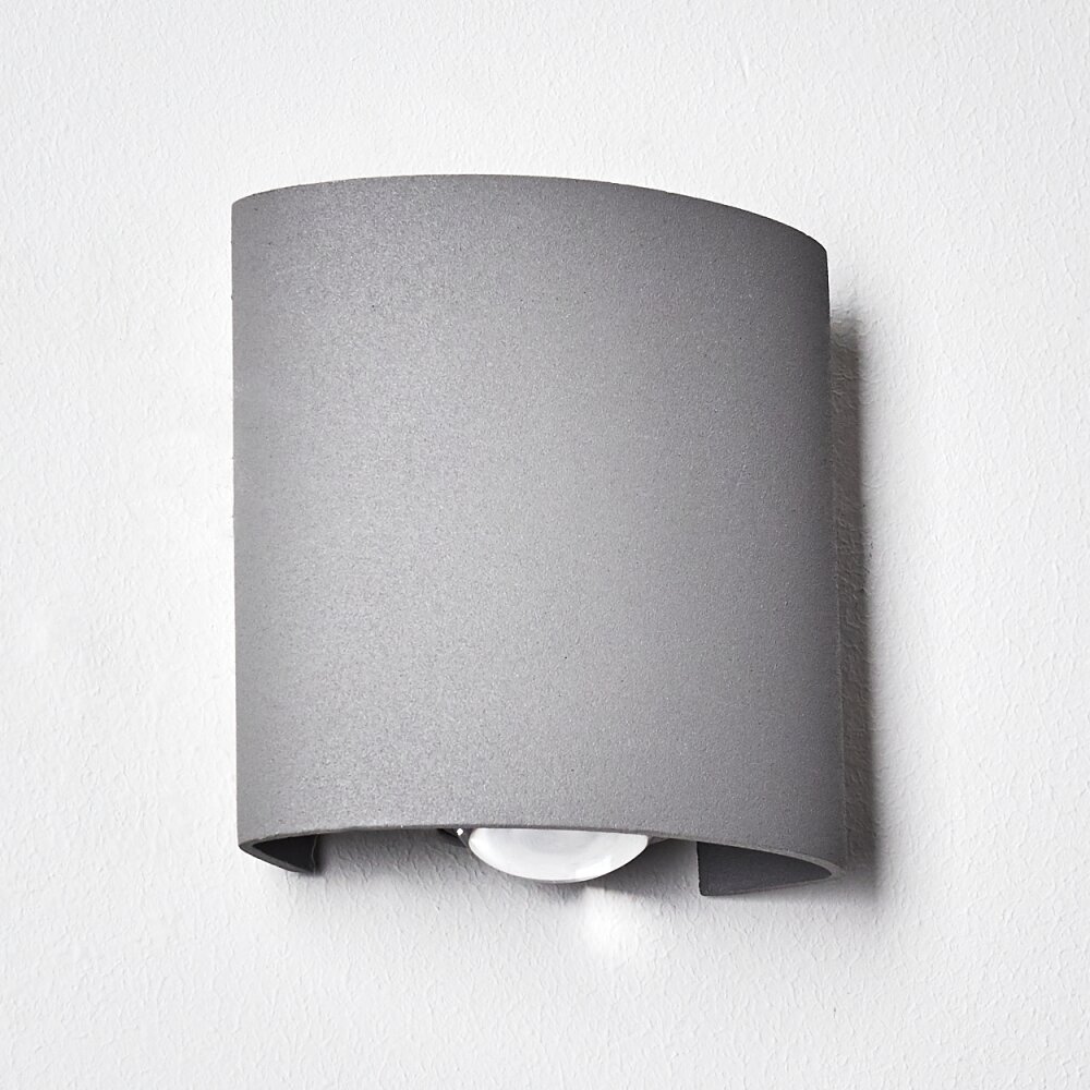ABAIANG Outdoor Wall Light LED grey, 1-light source