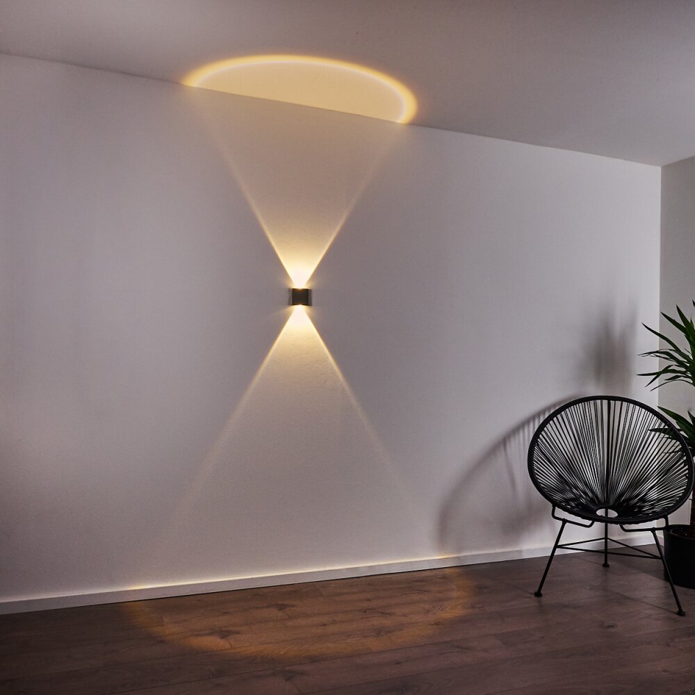 ABAIANG Outdoor Wall Light LED grey, 1-light source