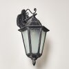 Lignac Outdoor Wall Light black, silver, 1-light source