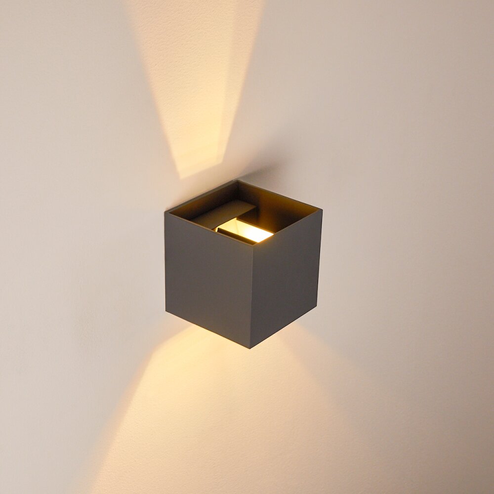 Badajoz Wall Light LED anthracite, 1-light source