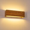 Adak Wall Light LED Dark wood, 1-light source