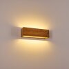 Adak Wall Light LED Dark wood, 1-light source