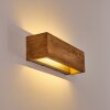 Adak Wall Light LED Dark wood, 1-light source