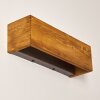 Adak Wall Light LED Dark wood, 1-light source