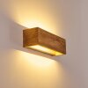 Adak Wall Light LED Dark wood, 1-light source