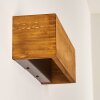 Adak Wall Light LED Dark wood, 1-light source