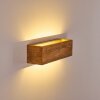 Adak Wall Light LED Dark wood, 1-light source