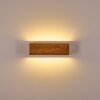 Adak Wall Light LED Dark wood, 1-light source