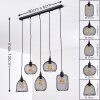 ANEBY Pendant Light black, 5-light sources