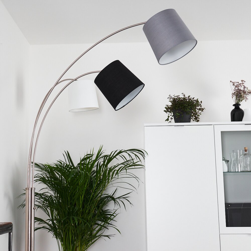 BERNARDINO Floor Lamp matt nickel, 3-light sources