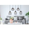 Pendant Light Globo ANYA black, 5-light sources