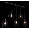 Pendant Light Globo ANYA black, 5-light sources