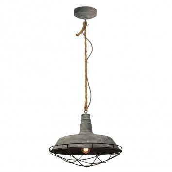 Brilliant ROPE hanging light grey, 1-light source