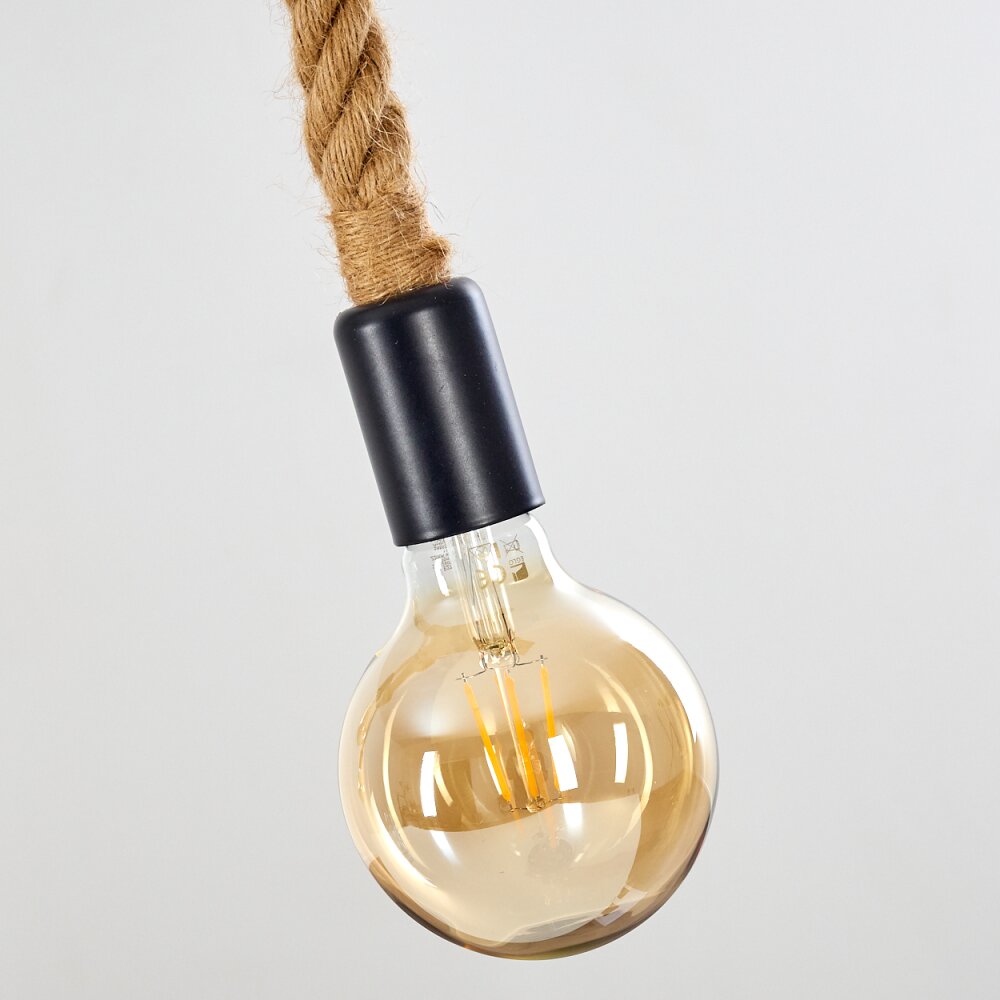Riekje Pendant Light brown, Light wood, black, 3-light sources
