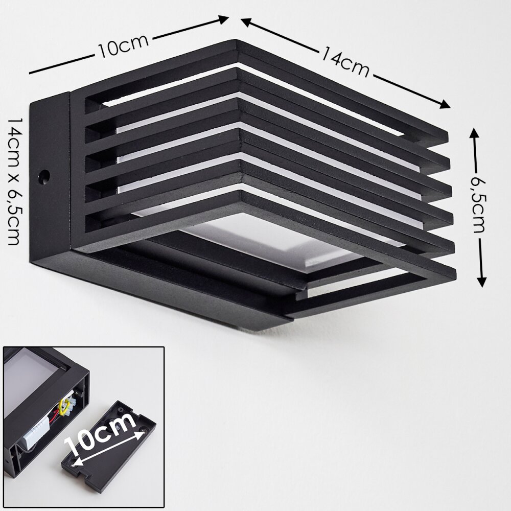 Outdoor Wall Light Michele LED black 1 light source