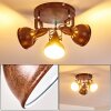 Ceiling Light Tina rust-coloured, 3-light sources