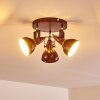 Ceiling Light Tina rust-coloured, 3-light sources