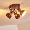 Ceiling Light Tina rust-coloured, 3-light sources