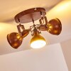 Ceiling Light Tina rust-coloured, 3-light sources