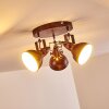 Ceiling Light Tina rust-coloured, 3-light sources