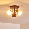 Ceiling Light Tina rust-coloured, 3-light sources