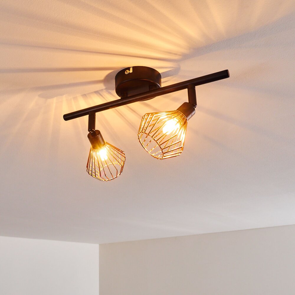 GRÖNHÖJ Ceiling Light black, 2-light sources