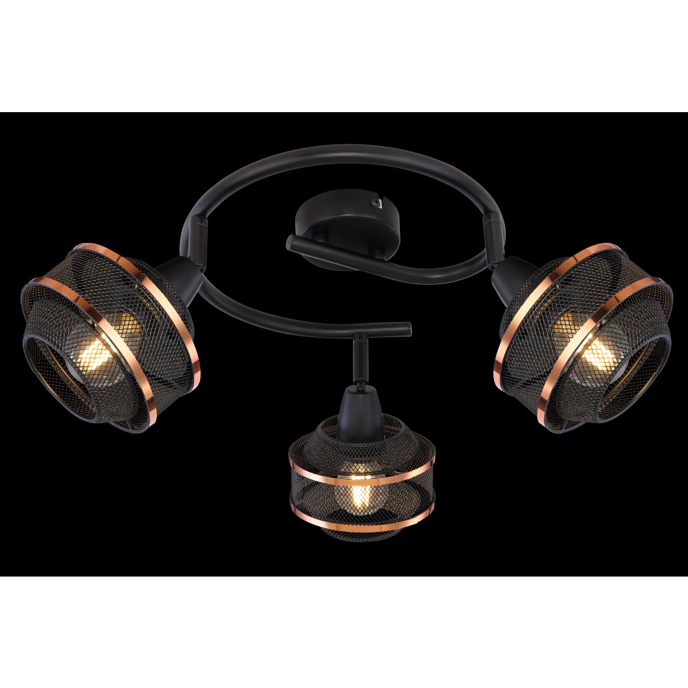 Globo BELLONA Spotlight black, 3-light sources