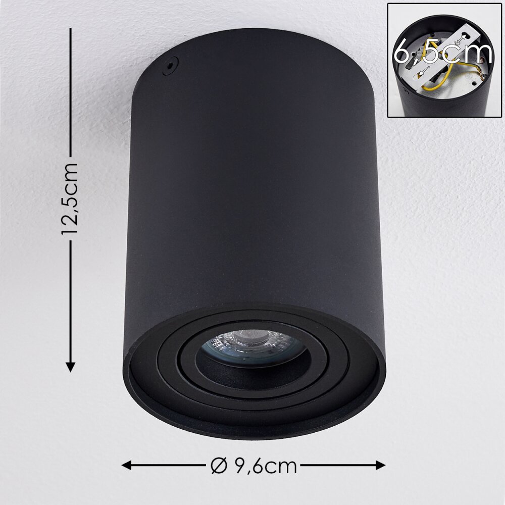 BETSIE Ceiling Light black, 1-light source